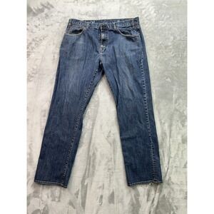 Hurley '84 Slim Fit Jeans Mens 38X32 Blue Denim Straight Leg Skate Surf Grunge